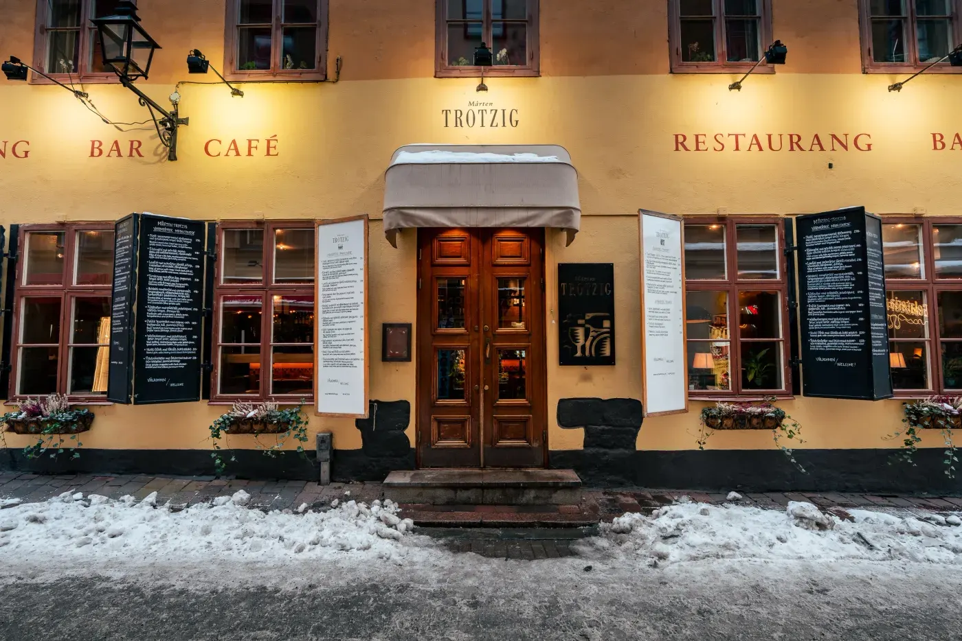 Mårten Trotzig restaurang utifrån